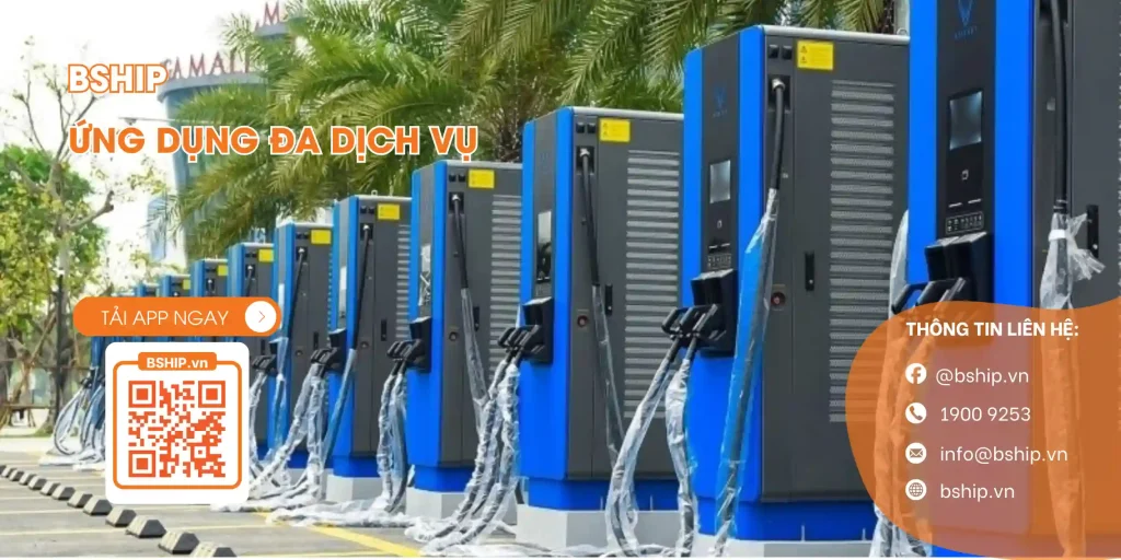 Hình ảnh các trạm sạc xe điện tại Tp.HCM (Nguồn: Internet)
