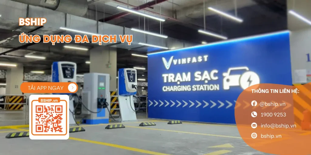 Hình ảnh trạm sạc xe điện Vinfast (Nguồn: Internet) 