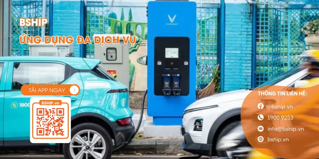Hình ảnh xe điện Vinfast đang sạc tại trụ (Nguồn: Internet) 