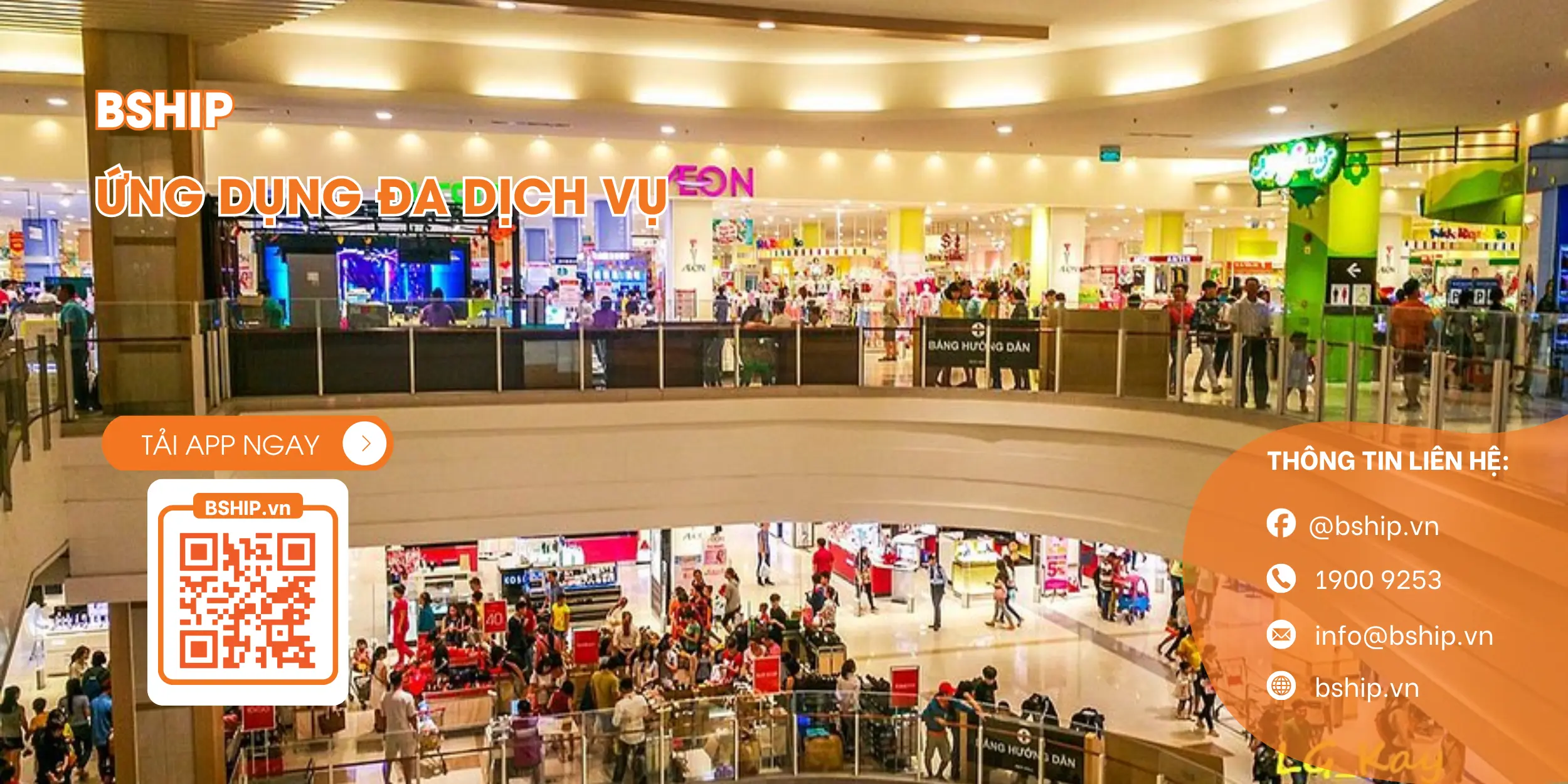 Khu vực mua sắm tại Aeon Mall Tân Phú