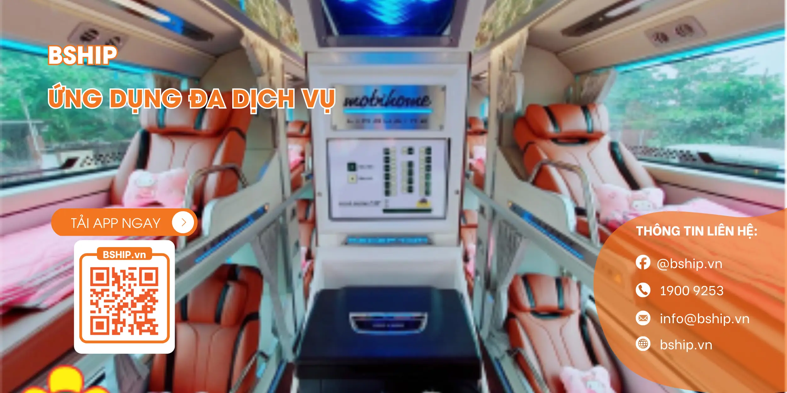 Nội thất bên trong xe Thành Bưởi