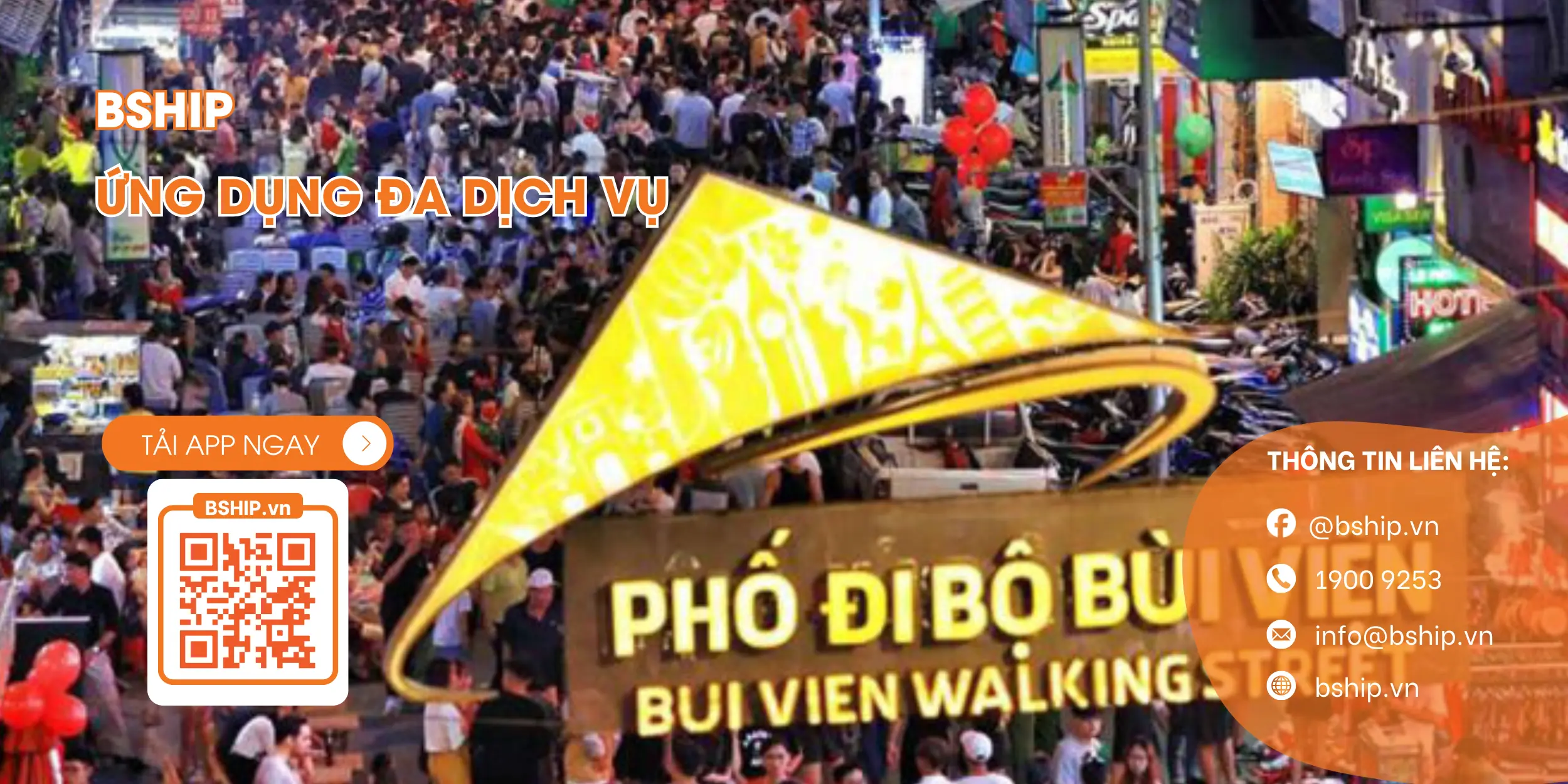 Phố đi bộ Bùi Viện đông đúc mỗi tối 