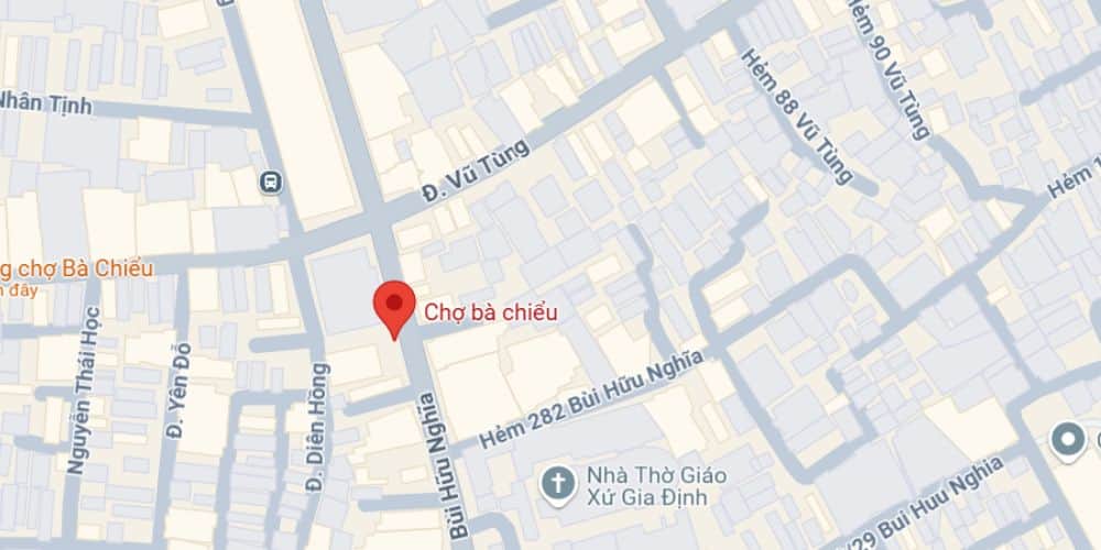 Vị trí chợ Bà Chiểu trên bản đồ