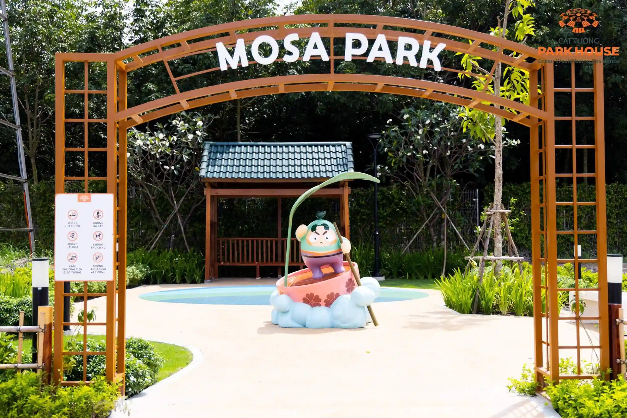 Công viên nước Cát Tường mang thiết kế Nhật Bản sinh động