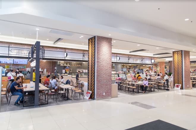 Khu ăn uống tại Aeon Mall Bình Dương