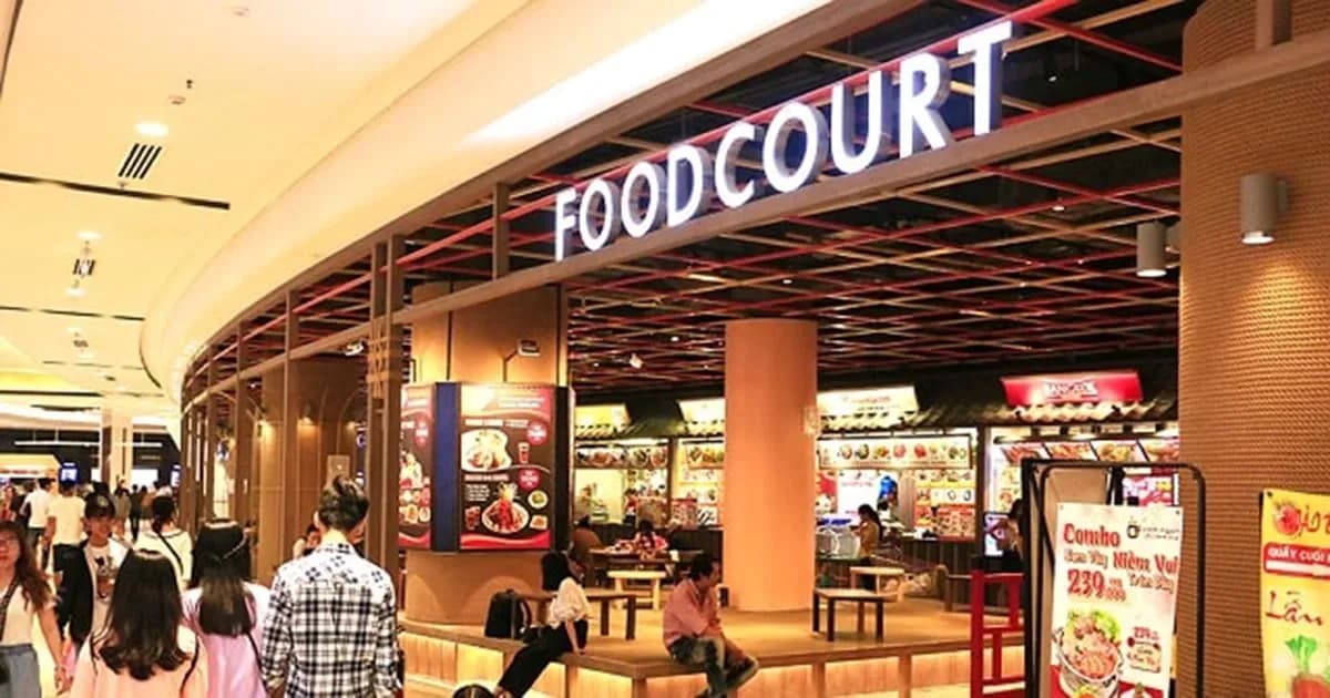 Khu ẩm thực tự chọn bên trong Aeon Mall Bình Dương