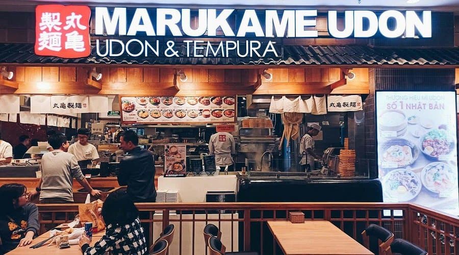 Marukame Udon chuyên các món Nhật