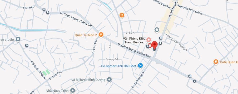 Vị trí Bến xe Bình Dương