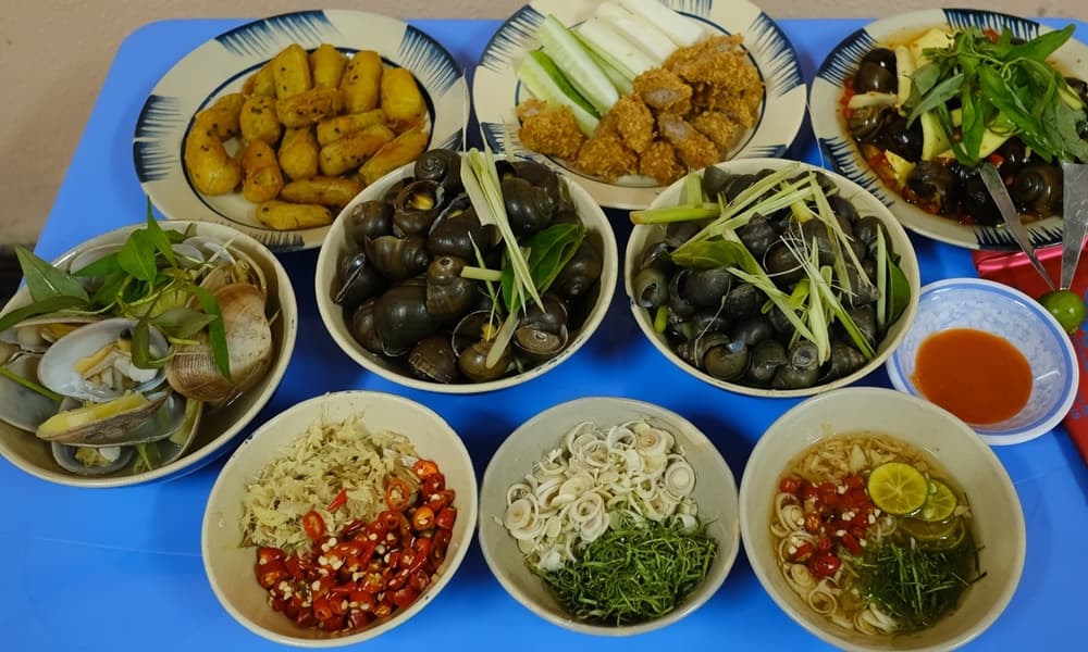 Ốc luộc Thụy Khê