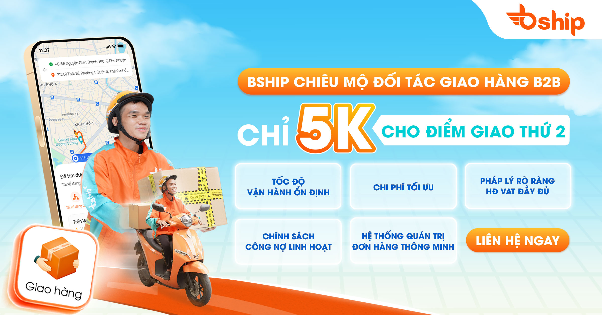 Bship giao hàng cho chủ shop online