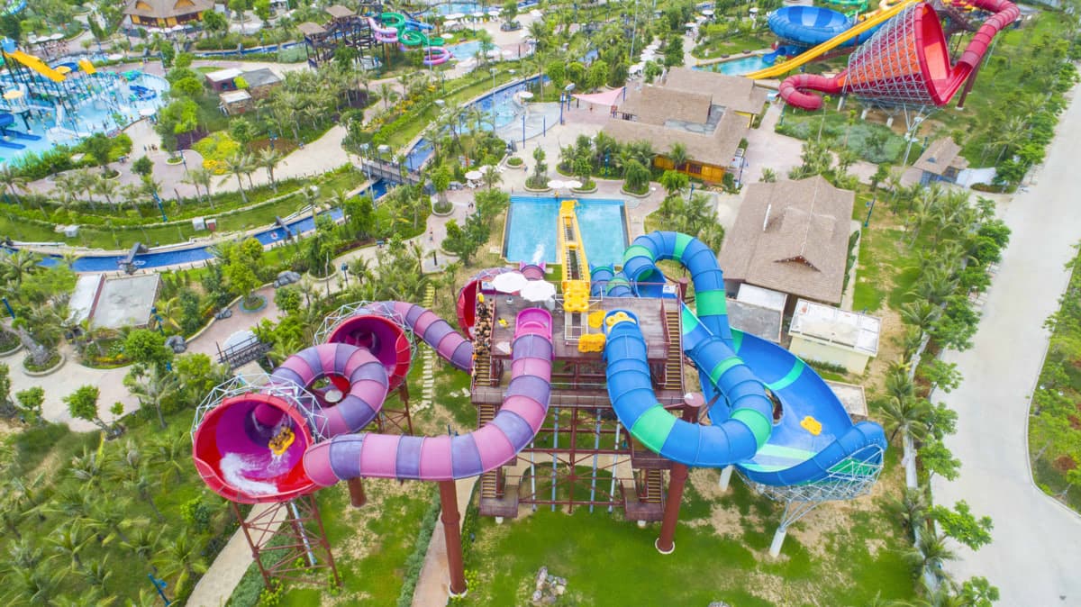 Hình ảnh công viên Tropical Island nhìn từ trên cao