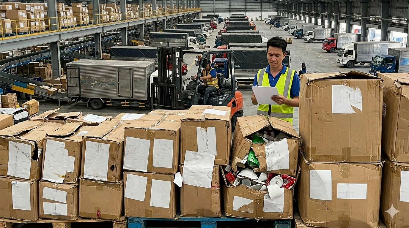 Hàng hóa hư hại do quy trình "qua tay" quá nhiều kho