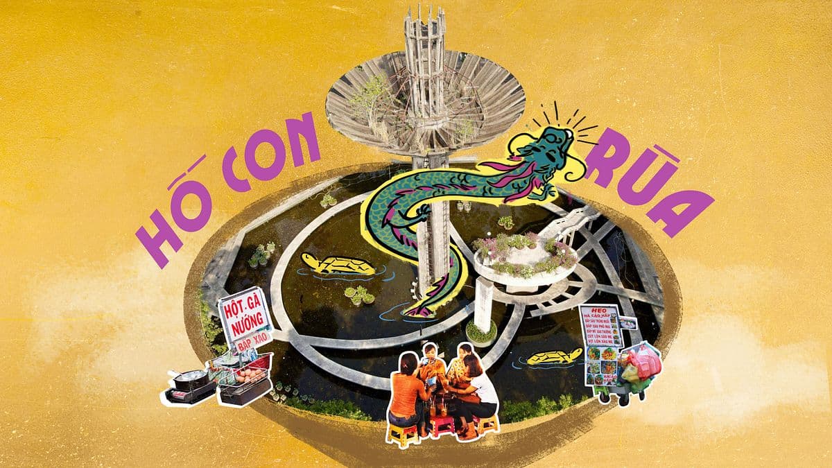 Hình ảnh bản đồ, cẩm nang ăn chơi tại Hồ Con Rùa