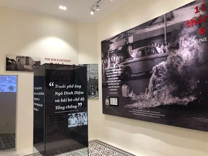 Khu trưng bày "Từ Dinh Norodom đến Dinh Độc Lập"