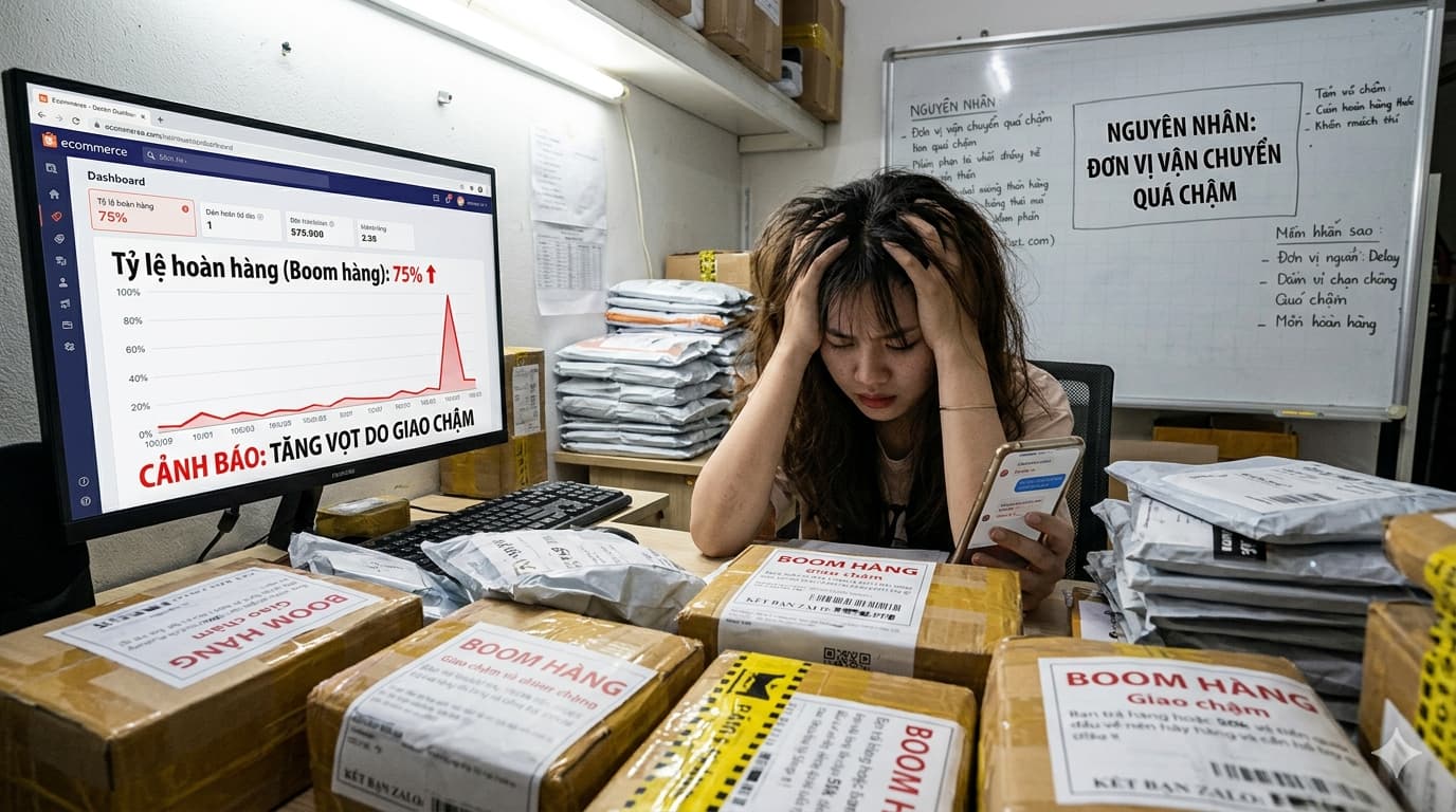 Tỷ lệ đơn hàng online không được  giao cao vì không có dịch vụ hỏa tốc