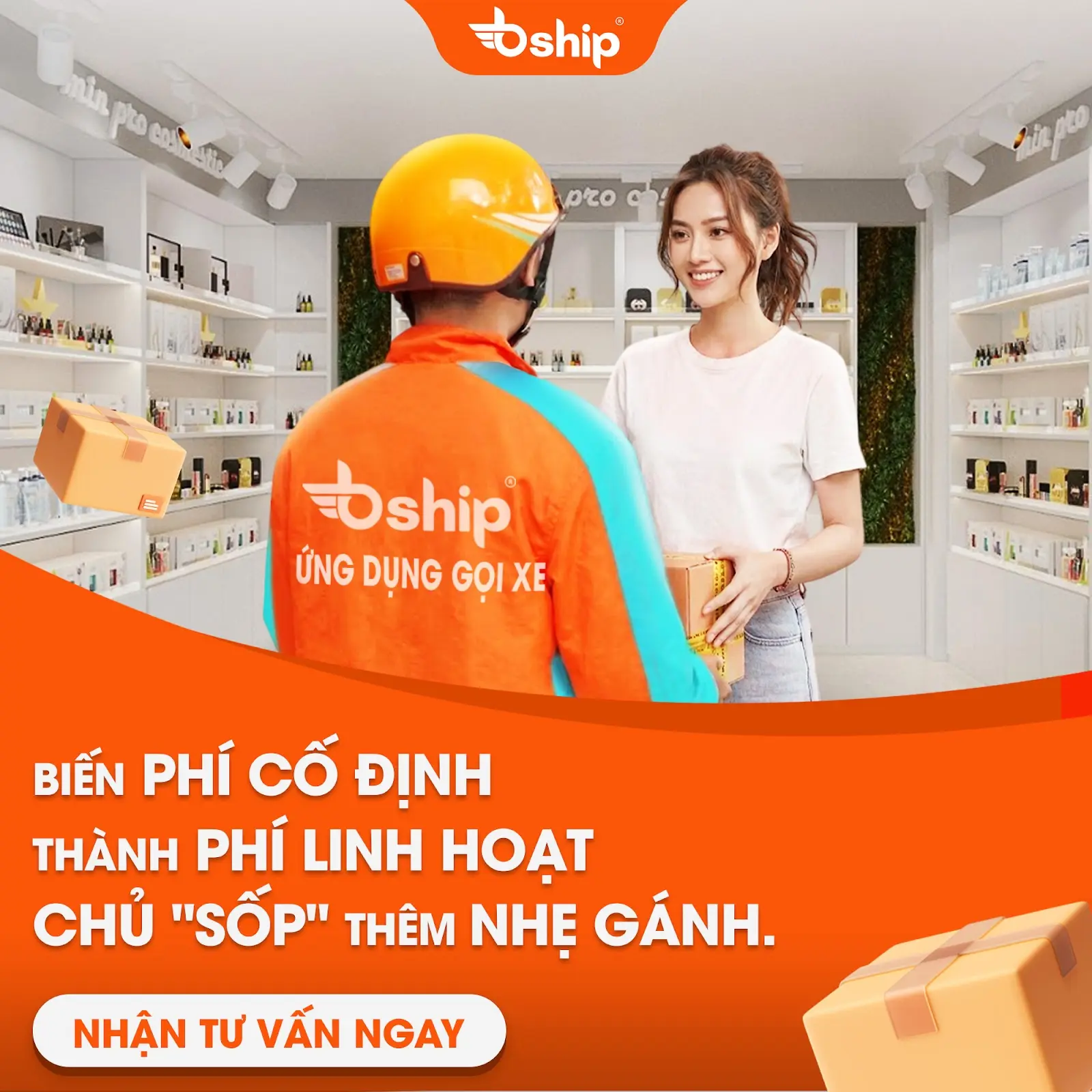 Đặt dịch vụ giao hàng hỏa tốc cùng Bship