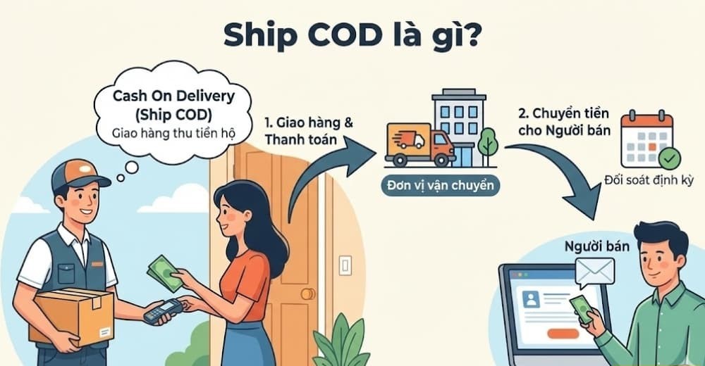 Quy trình của dịch vụ Ship cod là gì