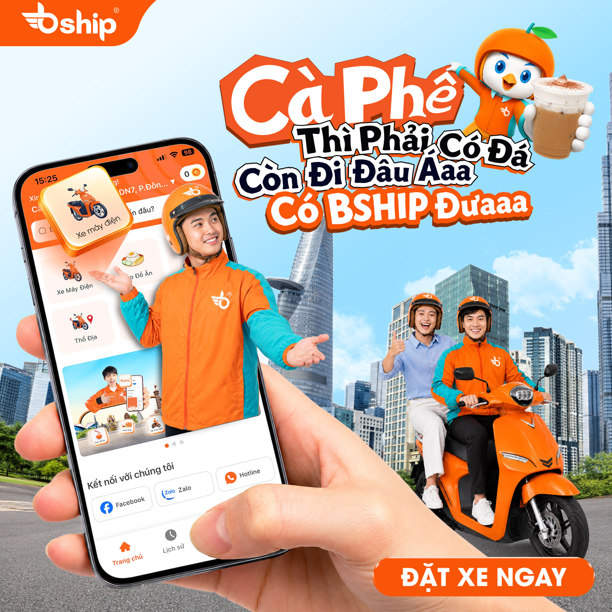 Bship giao hàng hóa, giao đồ ăn nhanh chóng dịp lễ 2/9 này